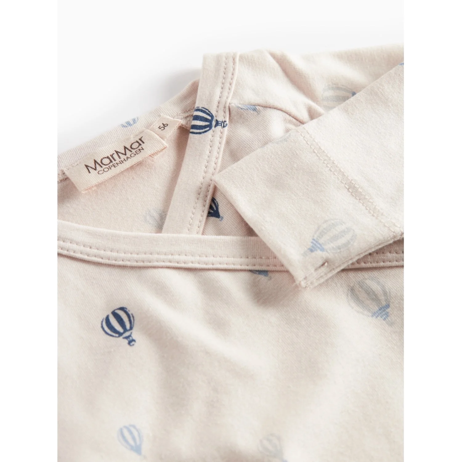 MarMar New Born Modal Smooth Print Air Balloon Rulo Onesies - Image 2