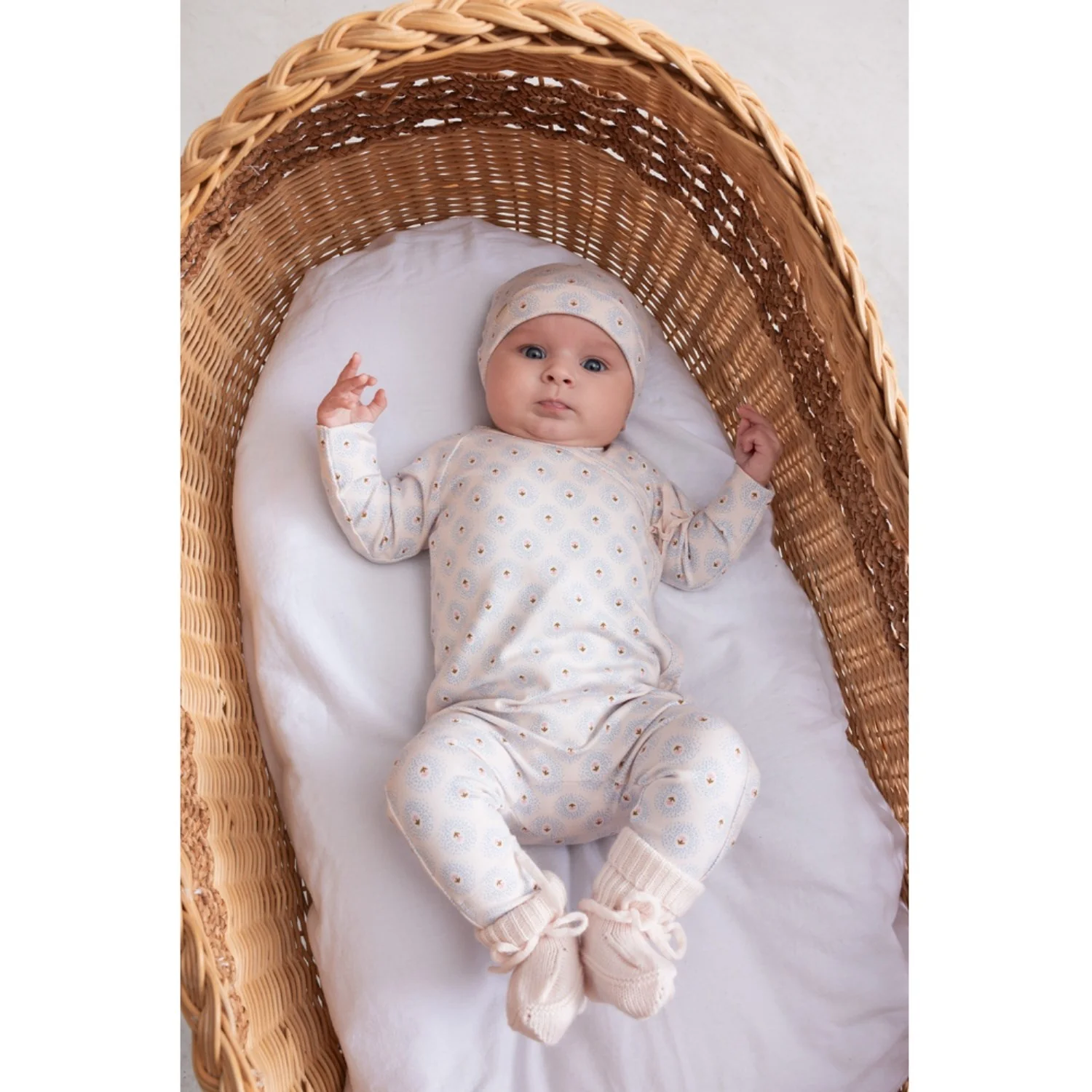 MarMar New Born Modal Smooth Print Little Tulip Rula Onesies - Image 3