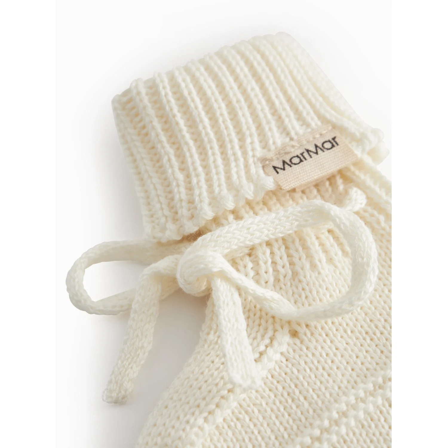 MarMar Newborn Modal Mix Mini Dots Gentle White Abootie Futter - Image 2