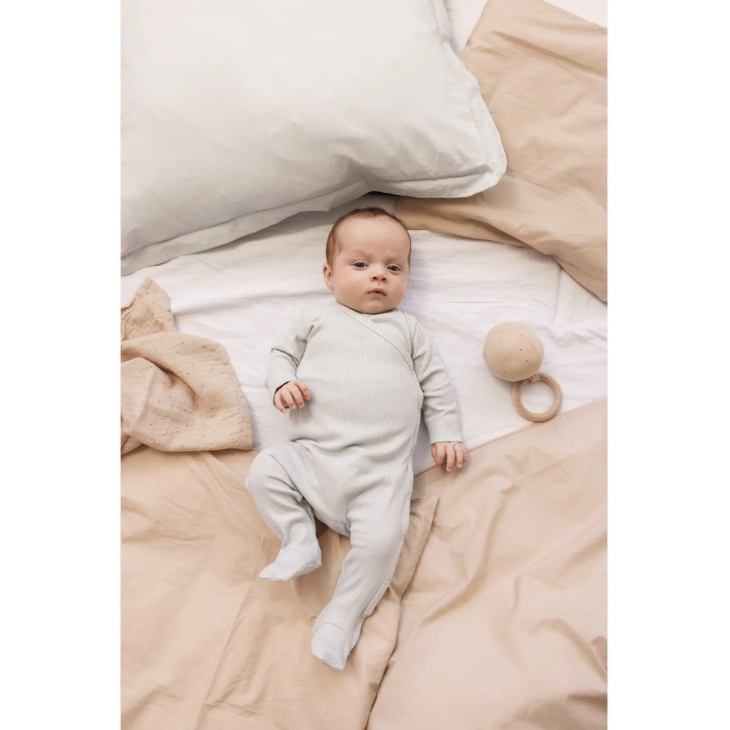 MarMar Newborn Modal Pointelle Rib Morning Dew Rubello Heldragt - Image 2