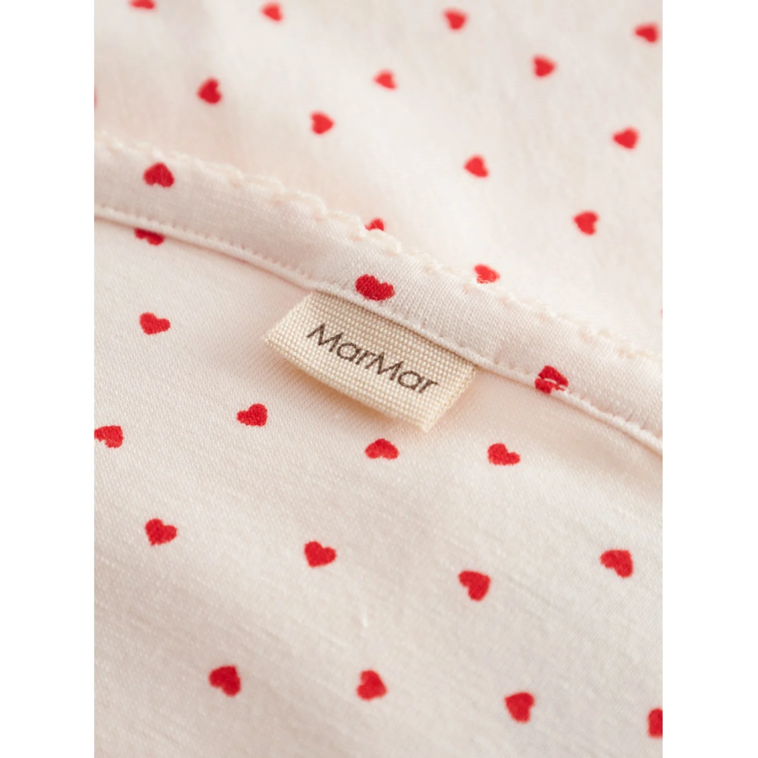 MarMar Newborn Modal Smooth Print Happy Hearts Alida Tæppe - Image 2