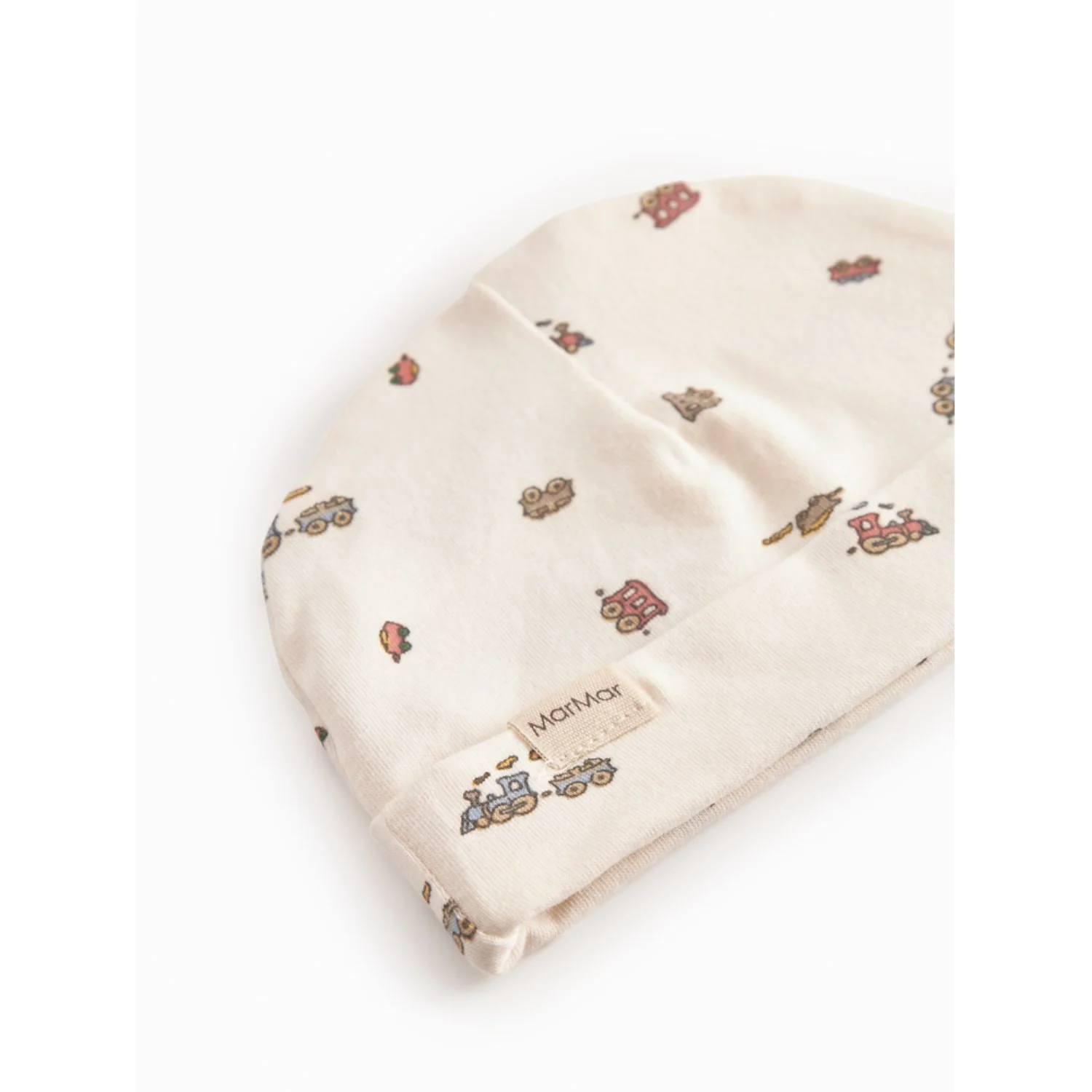 MarMar Newborn Modal Smooth Print Trains Aiko Hue - Image 3