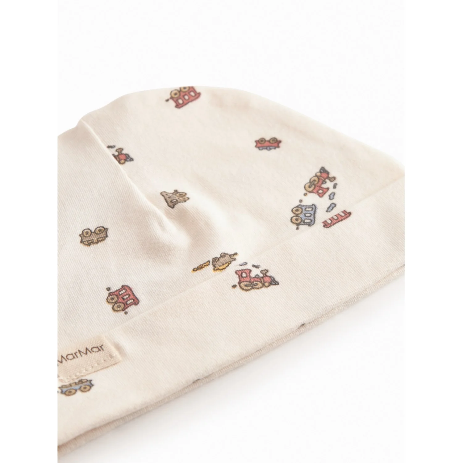 MarMar Newborn Modal Smooth Print Trains Aiko Hue - Image 4