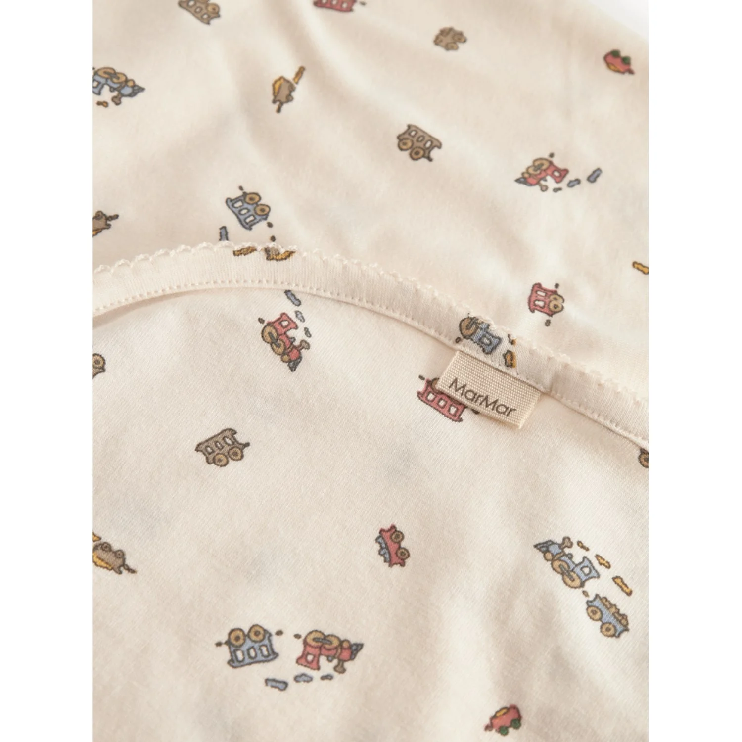 MarMar Newborn Modal Smooth Print Trains Alida Tæppe - Image 3