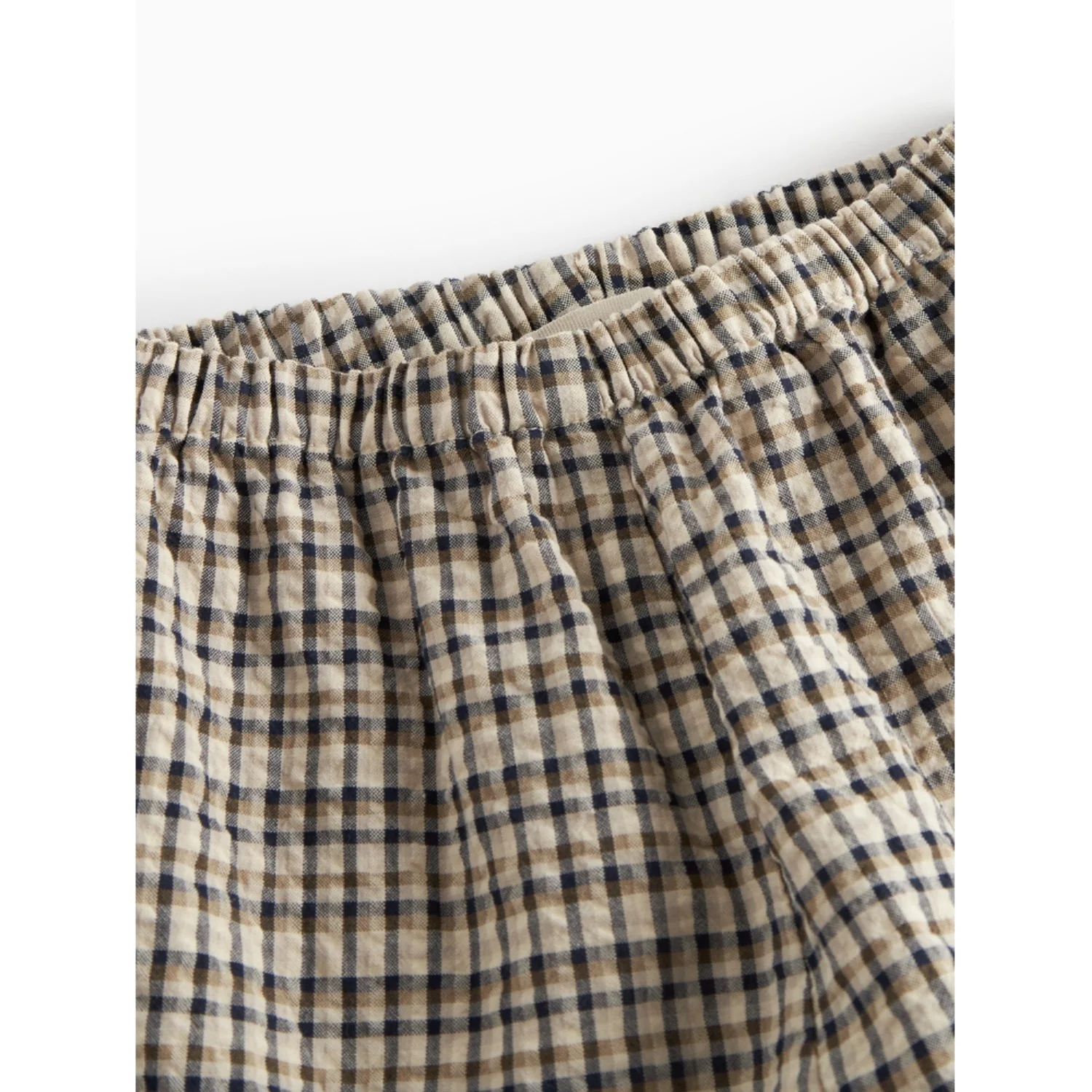 MarMar Seersucker Check Pilot Navy Check Palle Bukser - Image 3