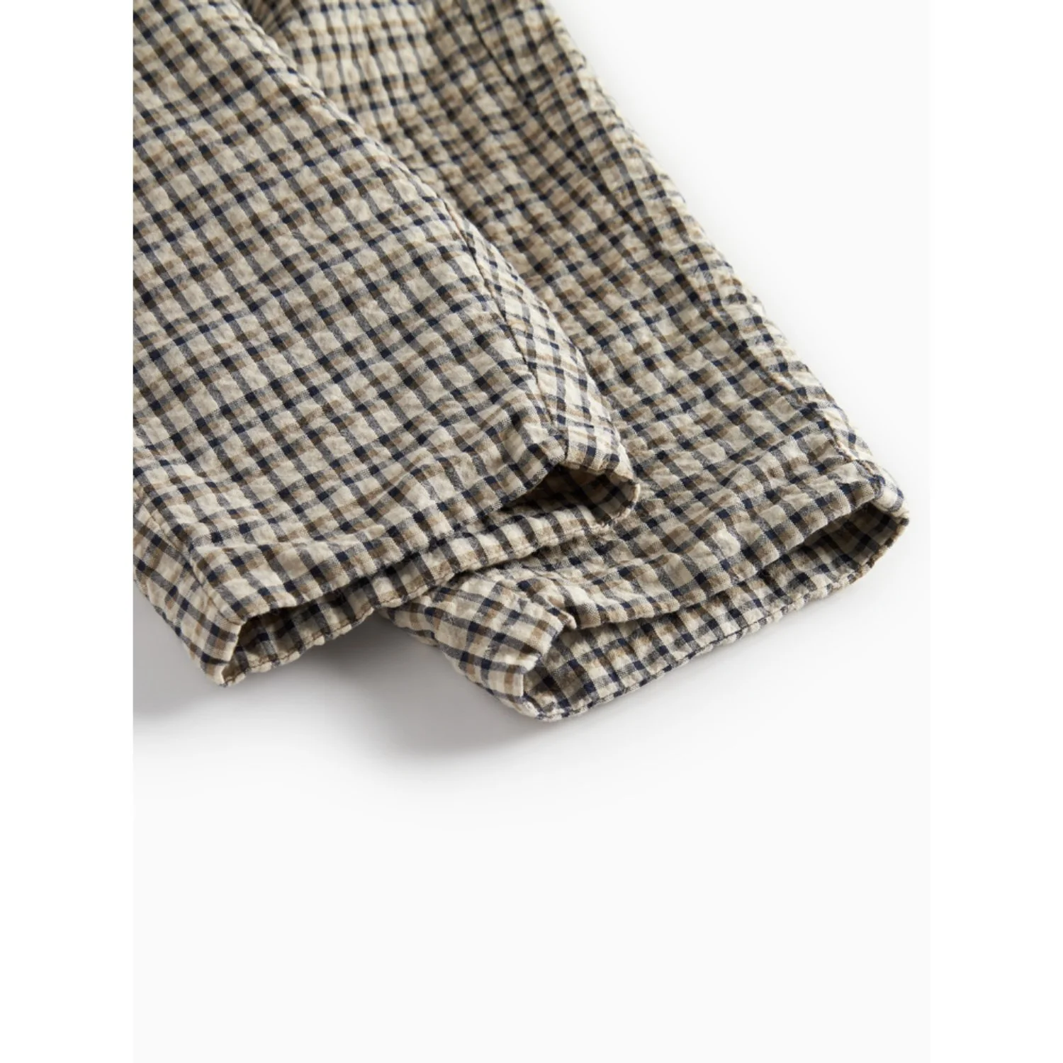 MarMar Seersucker Check Pilot Navy Check Palle Bukser - Image 4