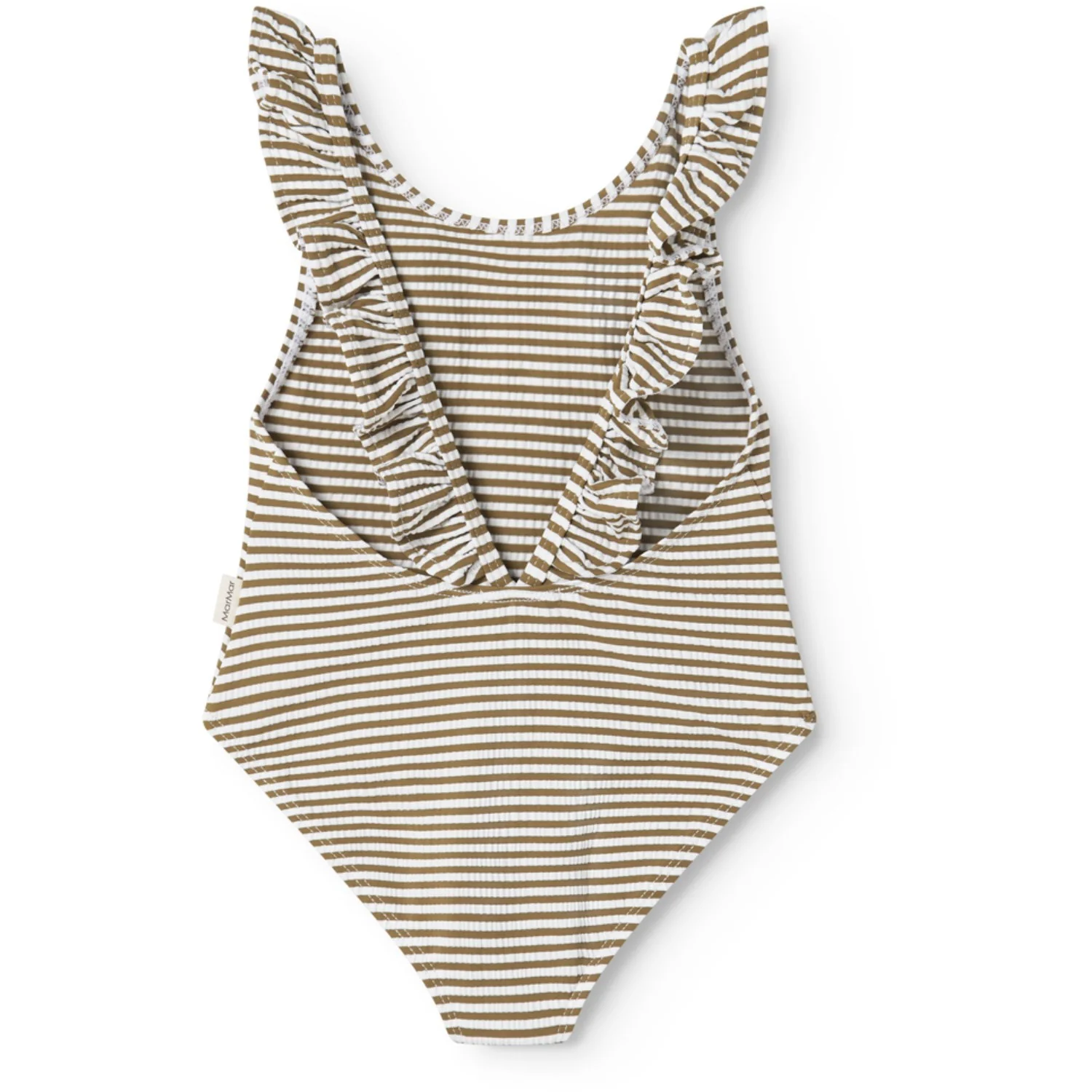 MarMar Seersucker Swim Dark Bronze Stripe Swilla Badedragt - Image 6