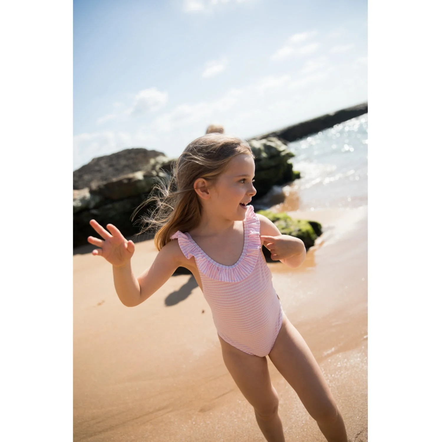 MarMar Seersucker Swim Pink Stripe Swilla Badedragt - Image 2