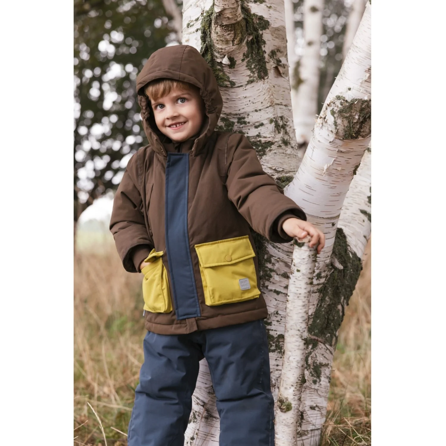 MarMar Tech. Outerwear Solid Deep Choco Block Omas Jakke - Image 3