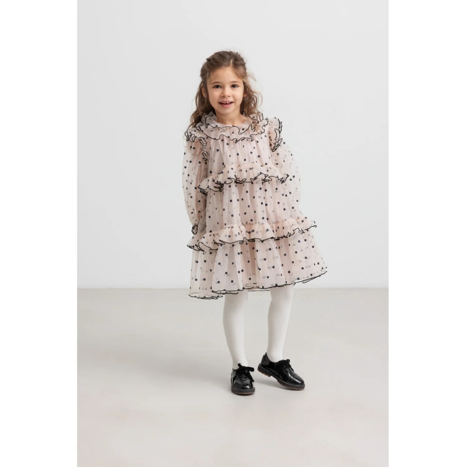 MarMar Tulle Black Dots Dakira LS Kjole - Image 2