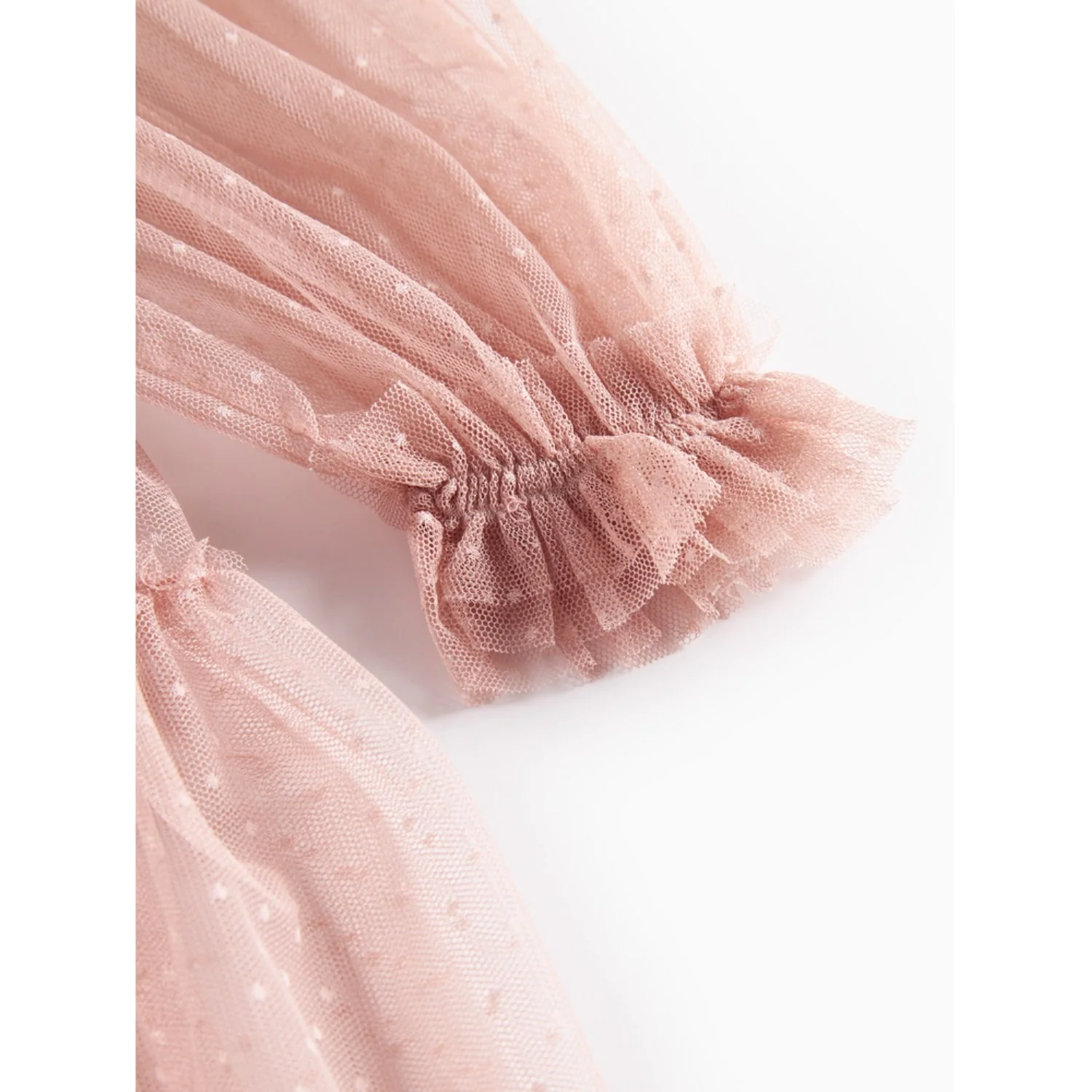 MarMar Tulle Dotty Faded Rose Doth LS Kjole - Image 5