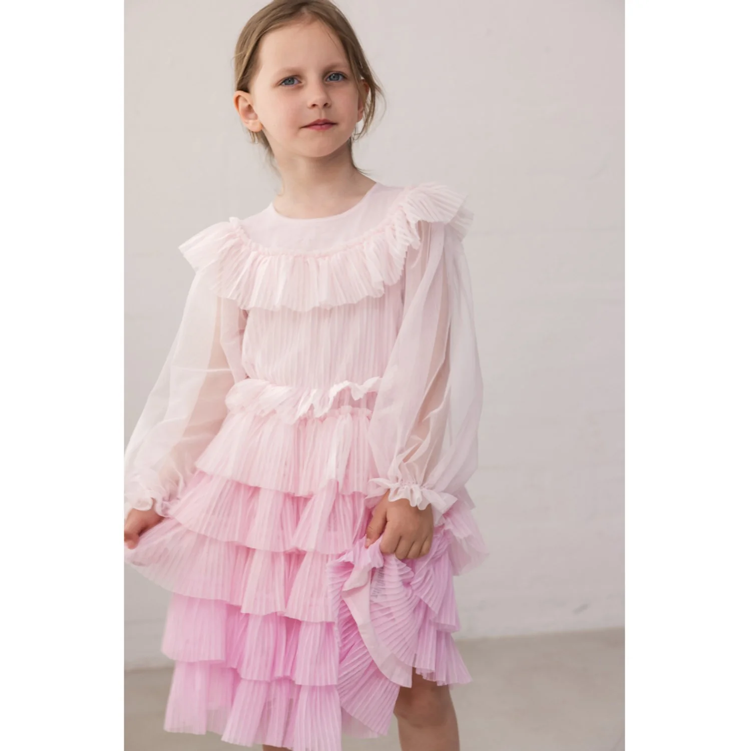 MarMar Tulle Plissé Petal Mix Doria Kjole - Image 2