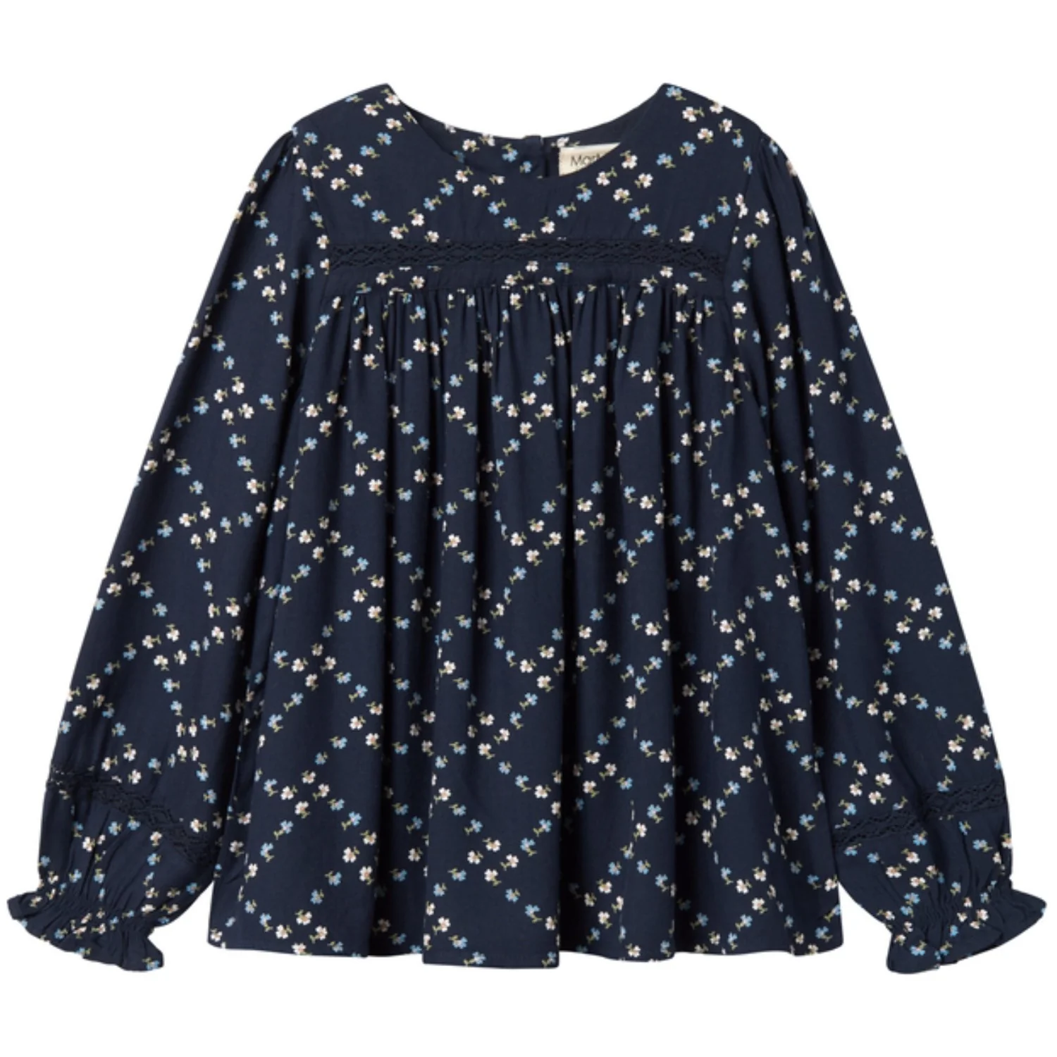 MarMar Viscose Twill French Flower Tuka LS Bluse