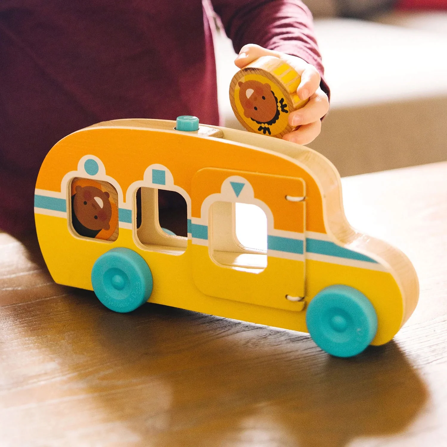 Melissa & Doug Multifarvet Bus - Go Tots - Rul Og Kør - Image 4