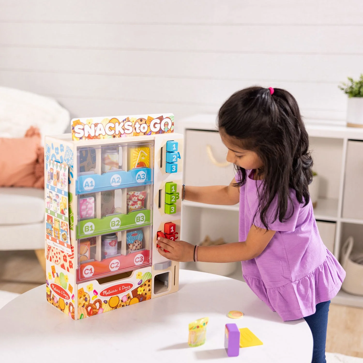 Melissa & Doug Multifarvet Legesæt - Salgsautomat: Snacks To Go - Image 3