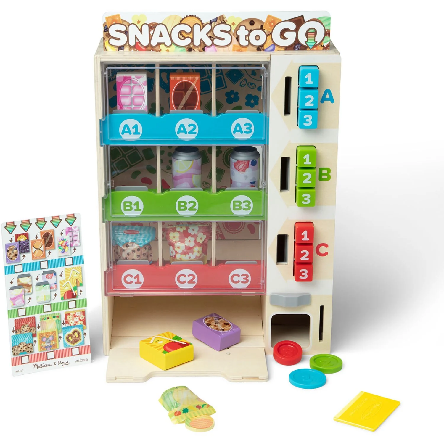 Melissa & Doug Multifarvet Legesæt - Salgsautomat: Snacks To Go - Image 5