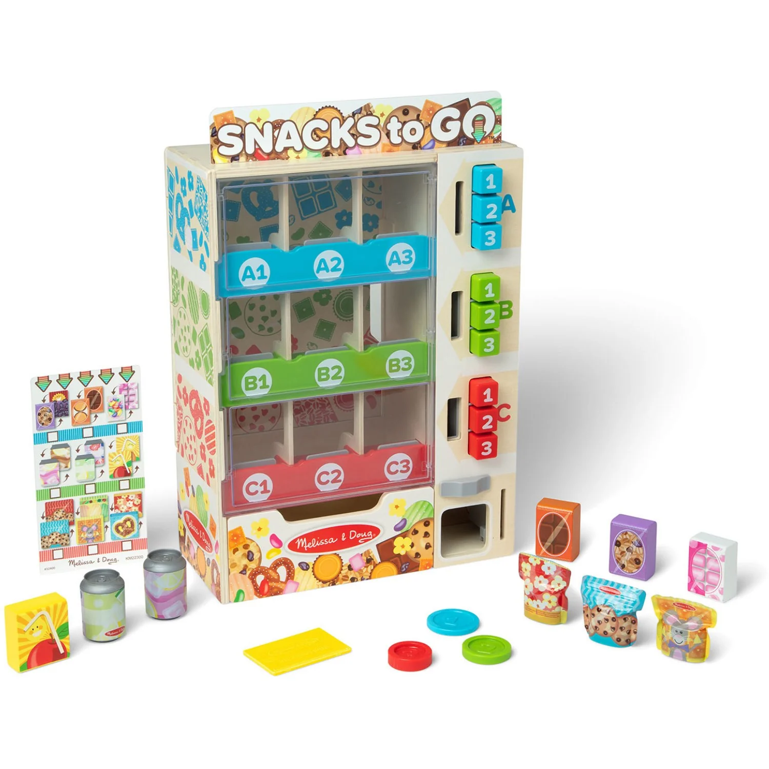 Melissa & Doug Multifarvet Legesæt - Salgsautomat: Snacks To Go - Image 6