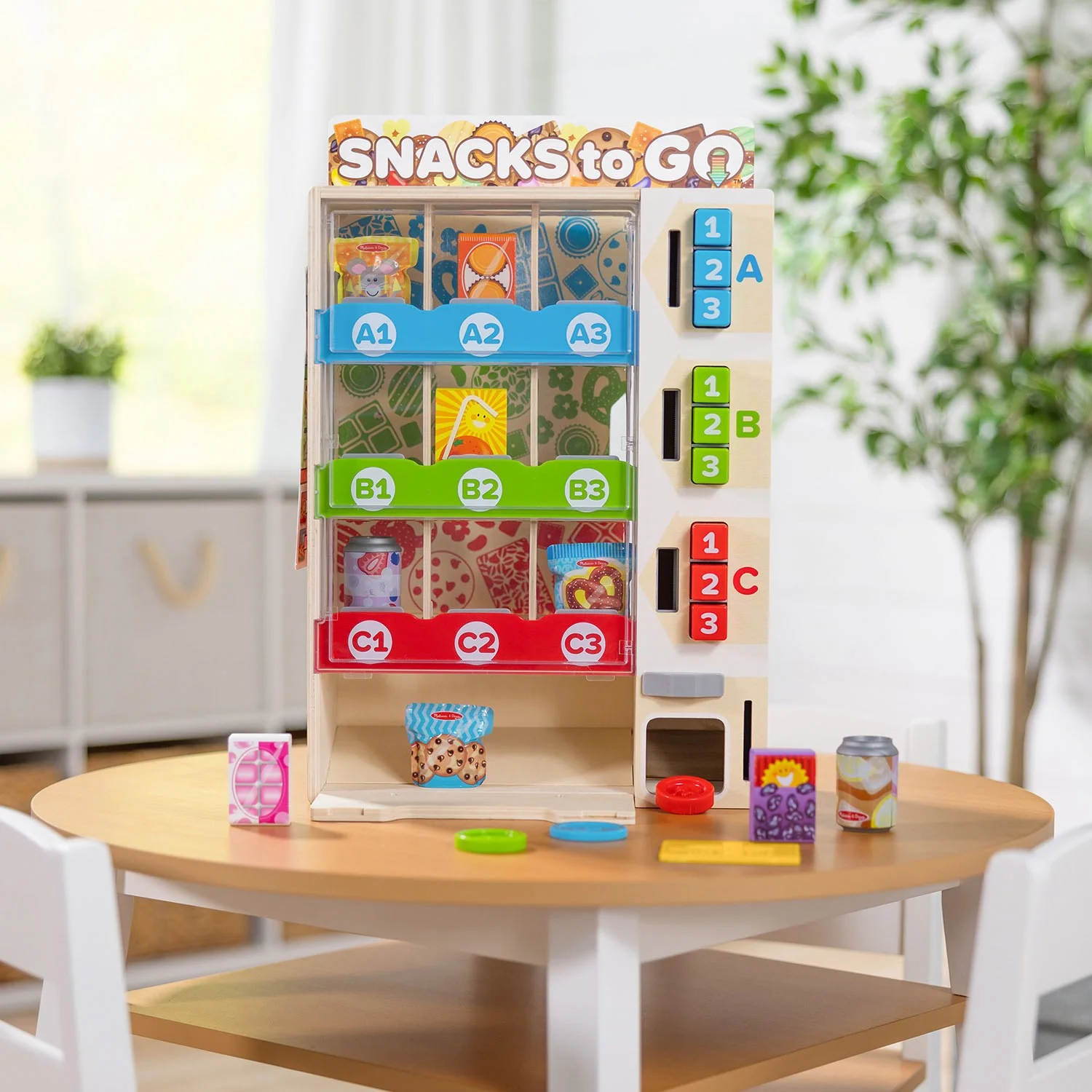 Melissa & Doug Multifarvet Legesæt - Salgsautomat: Snacks To Go - Image 7