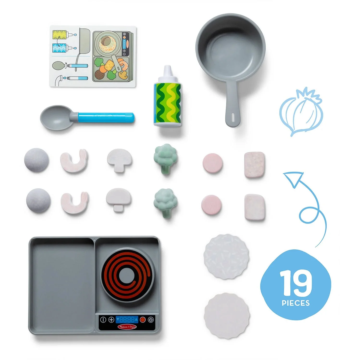 Melissa & Doug Multifarvet Legesæt - Water Wow! Simmer & Stir: Kogeplade-Sæt - Image 3