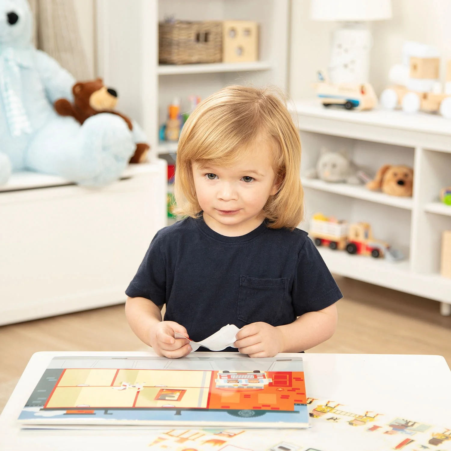 Melissa & Doug Multifarvet Reusable Sticker Pad My Town - Image 5