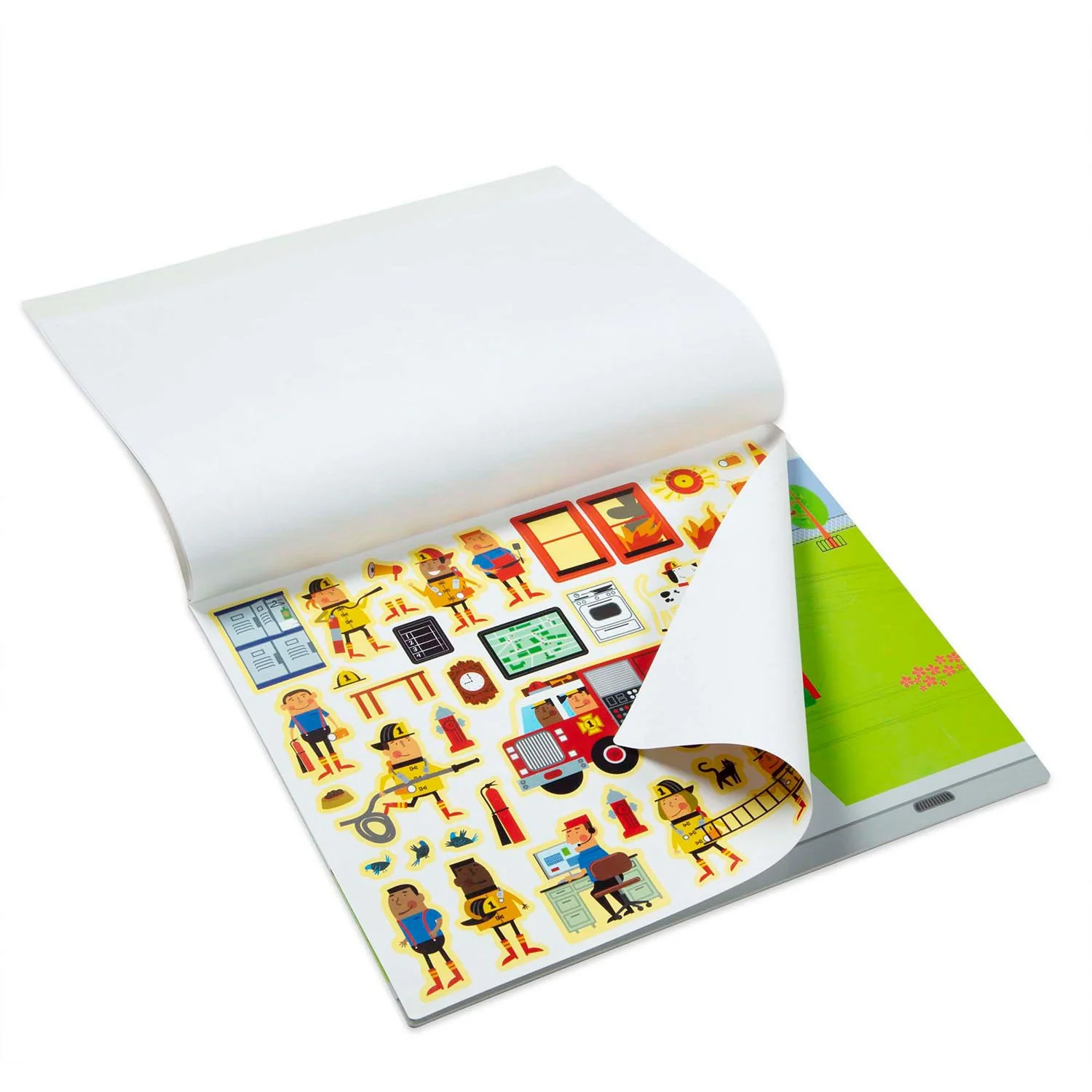 Melissa & Doug Multifarvet Reusable Sticker Pad My Town - Image 7