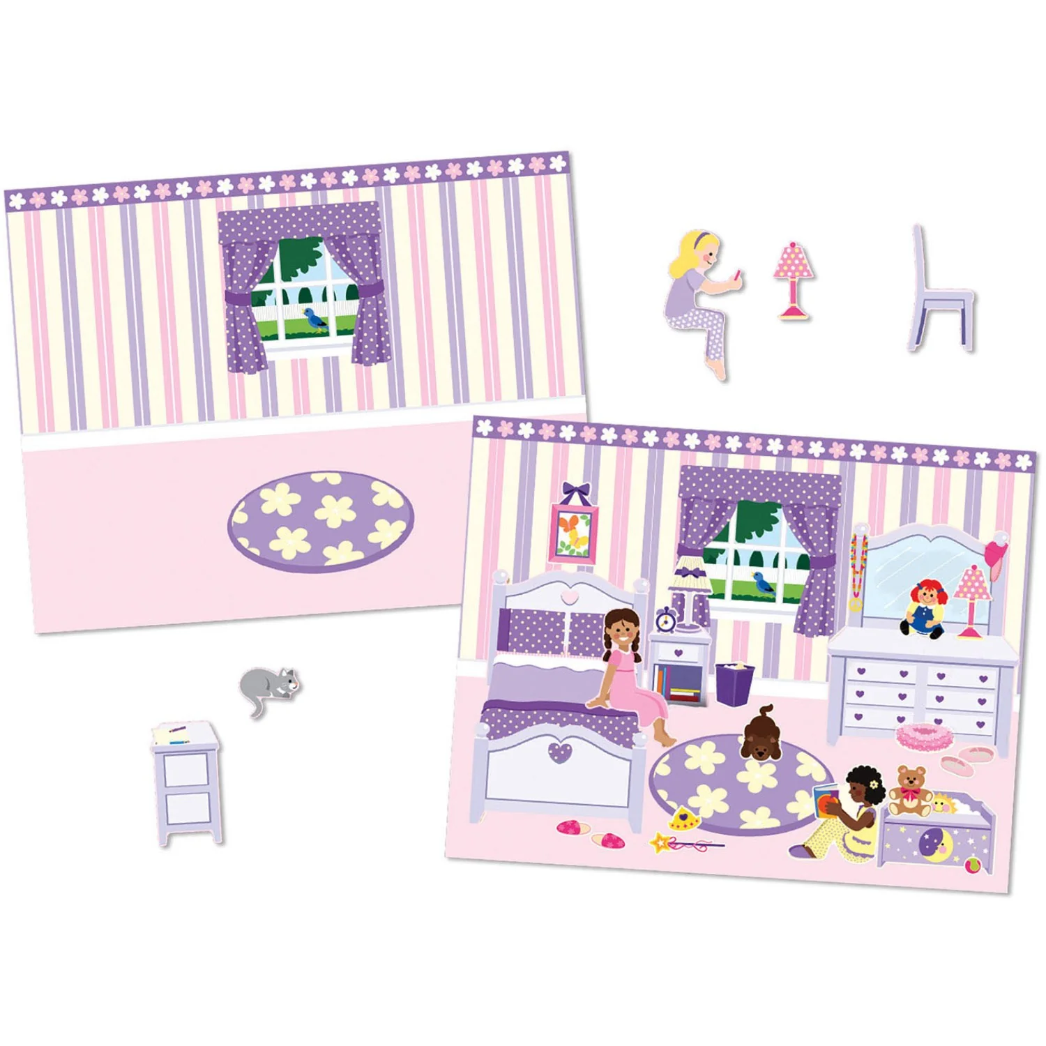 Melissa & Doug Multifarvet Reusable Sticker Pad Play House! - Image 5