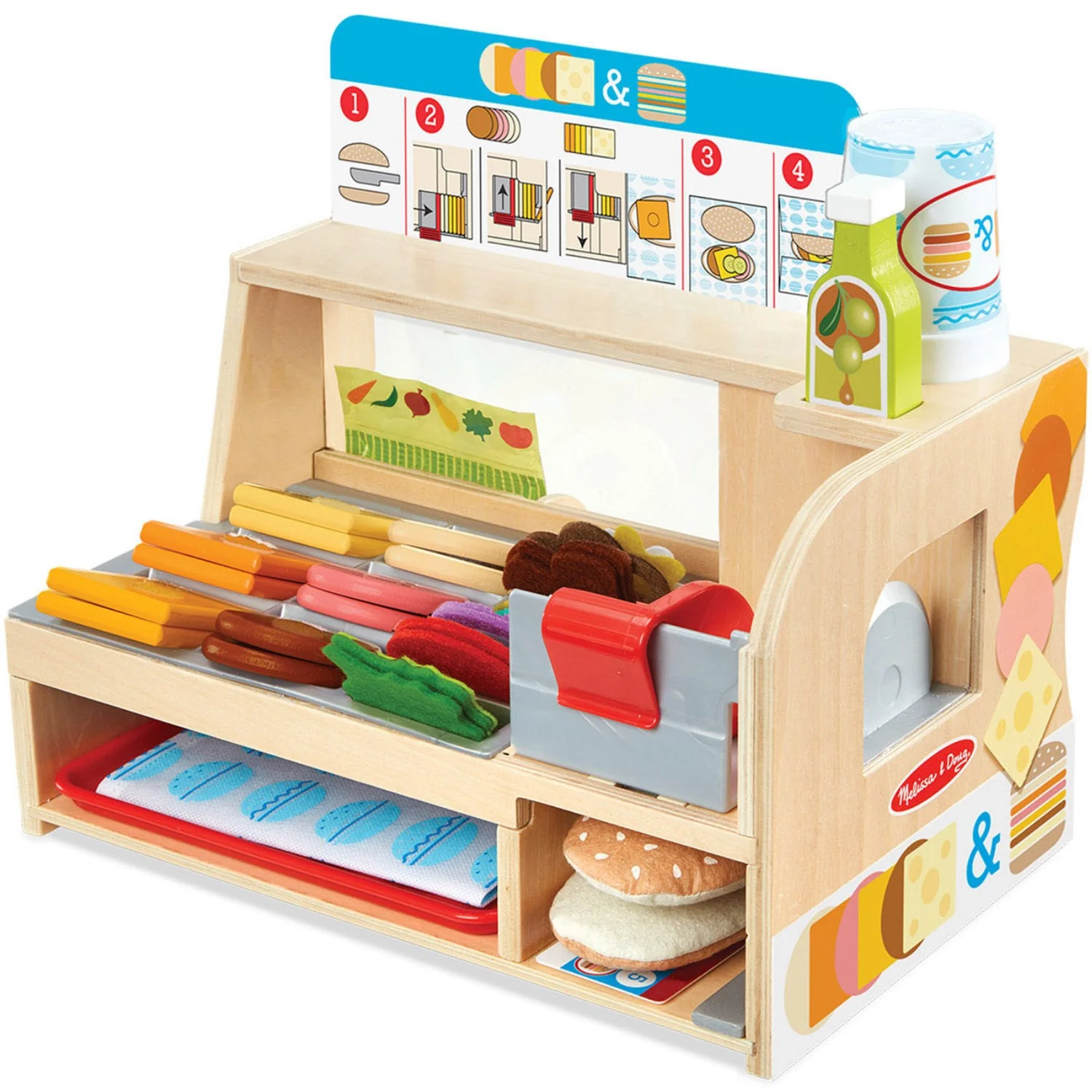 Melissa & Doug Multifarvet Sandwich-Disk Sæt Med 52 Dele - Image 5