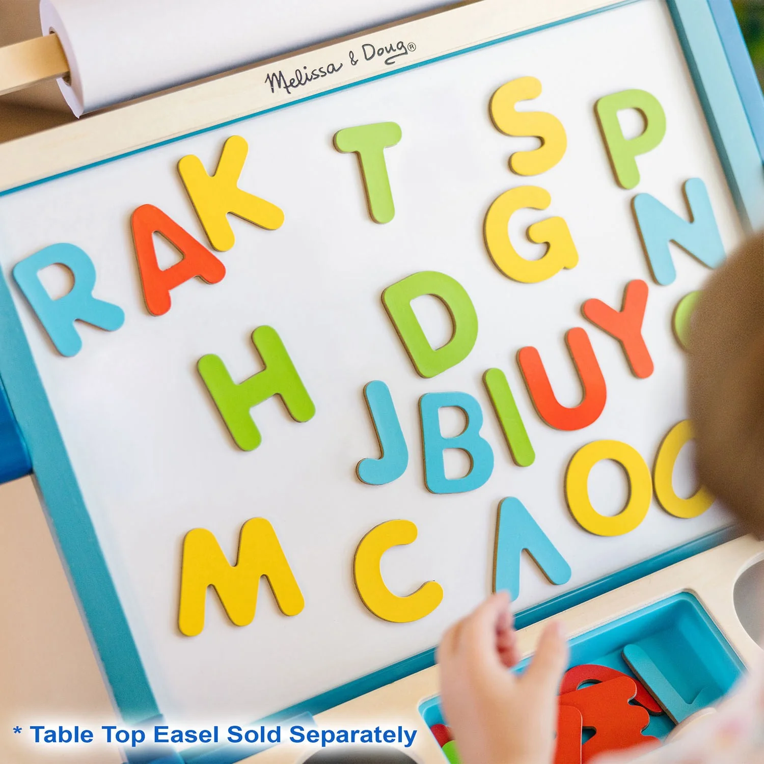 Melissa & Doug Multifarvet Wooden Magnets Alphabet - Image 6
