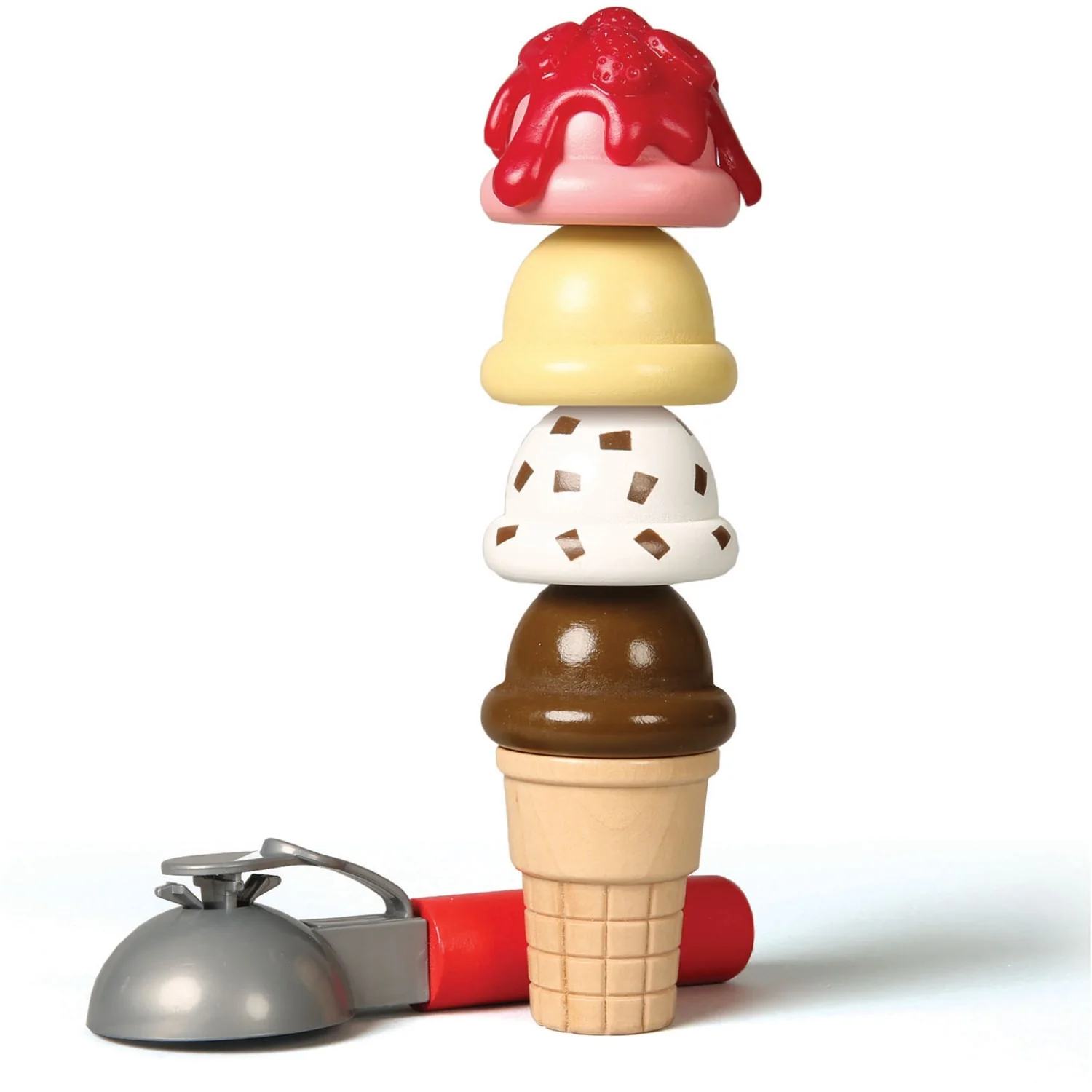 Melissa & Doug Multifarvet Wooden Playset Scoop And Serve Ice Cream Counter - Image 7