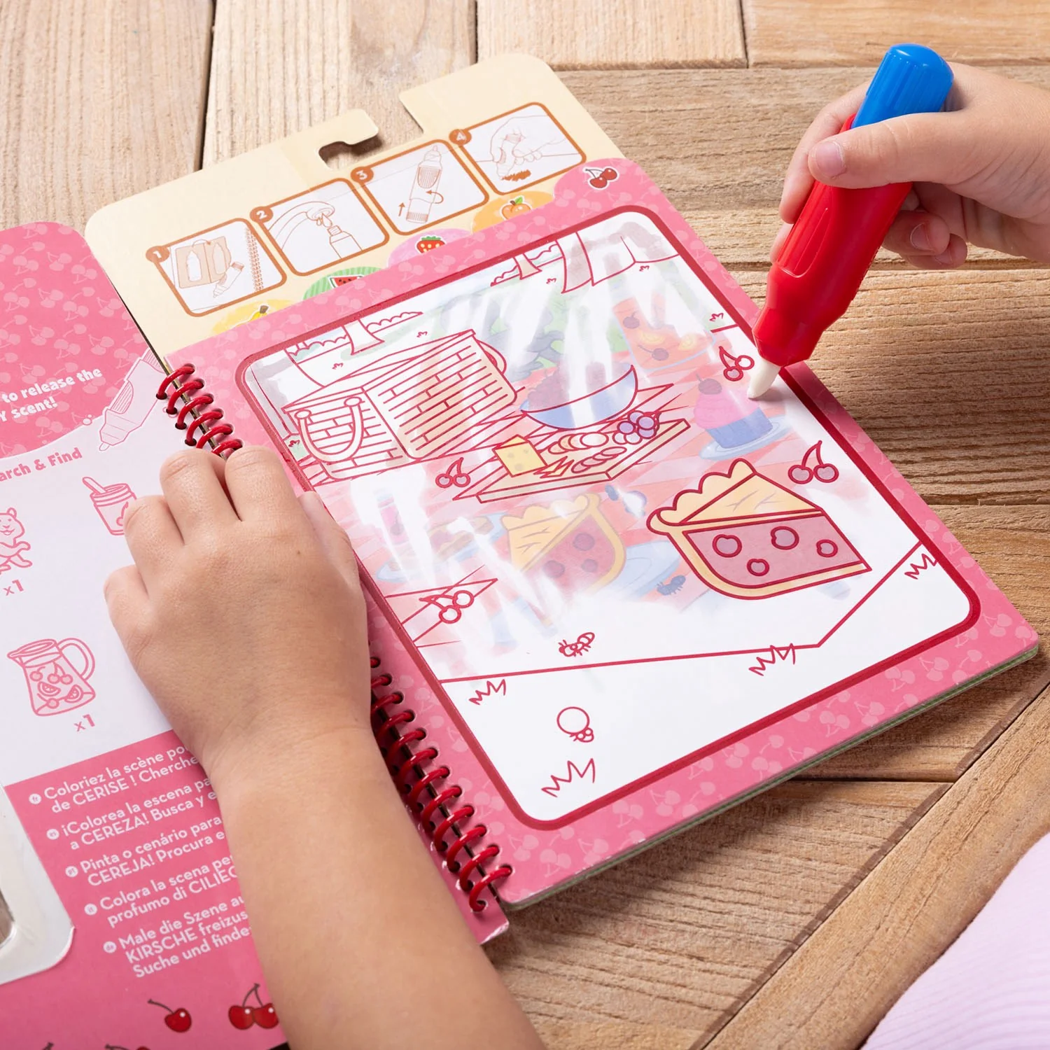 Melissa & Doug Rød Malebog "Water Wow!" Frugtdufte - Image 5
