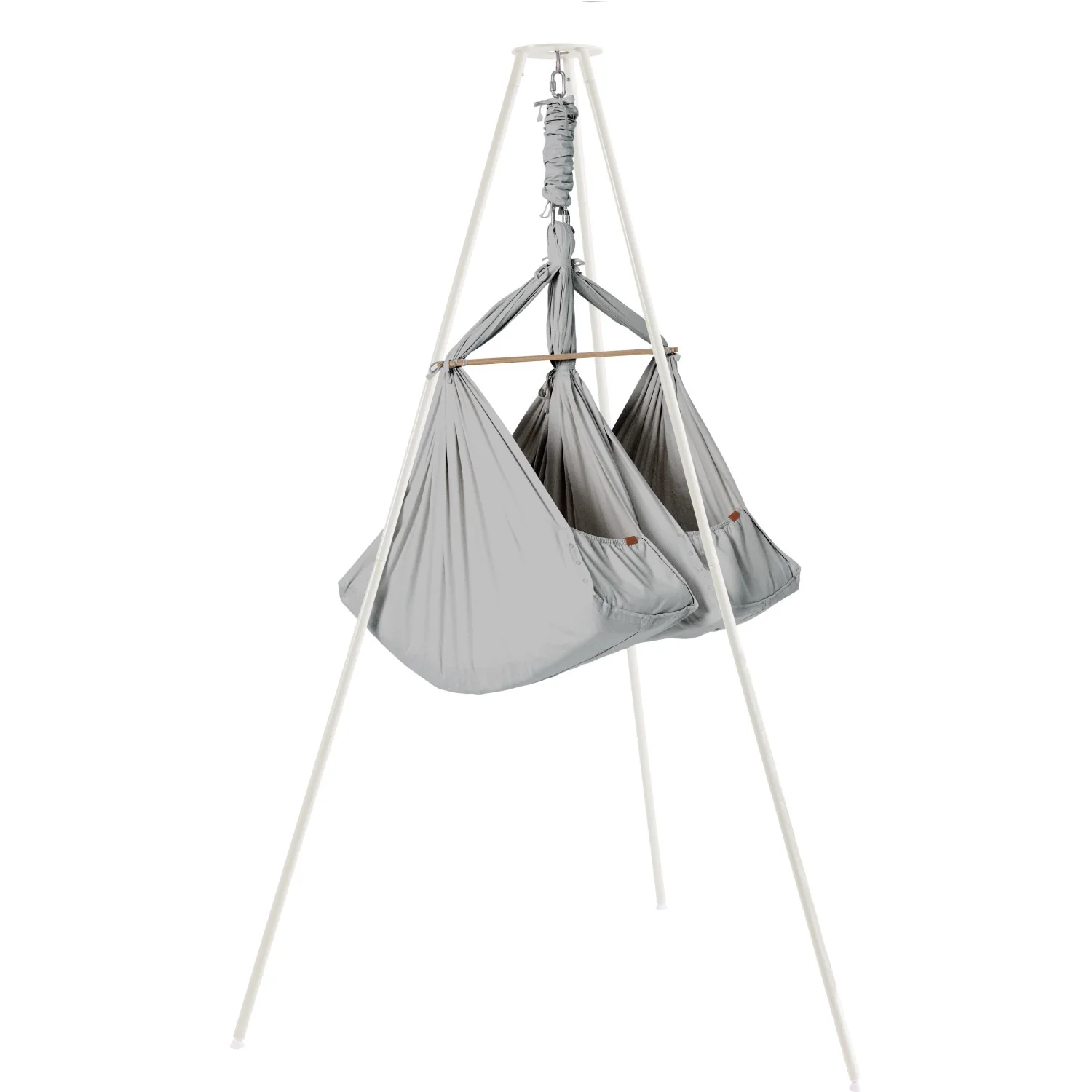 MEMBANTU Grey Organic Tvillinge Slyngevugge Basic - Image 3