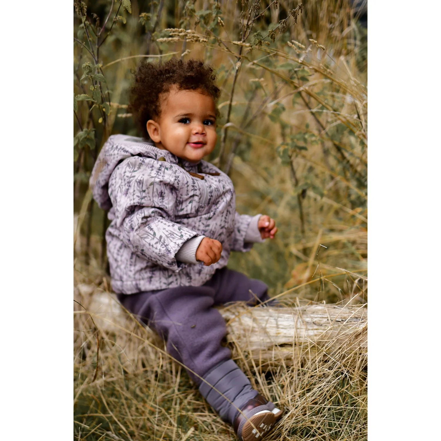 Mikk-Line Cloud Gray Polyester Baby Jakke AOP - Image 2