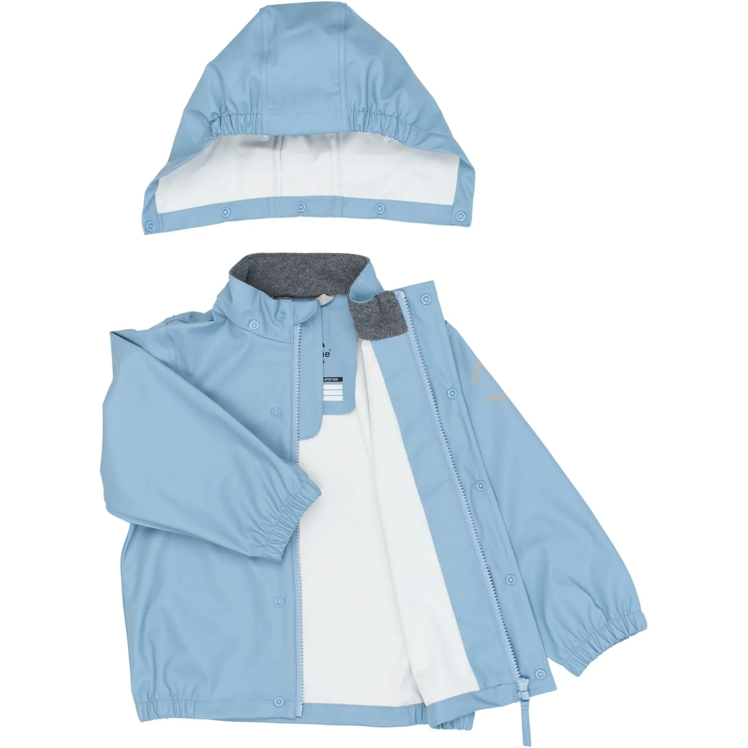 Mikk-Line Faded Denim Pu Rain Sæt W/O Susp. - Image 6