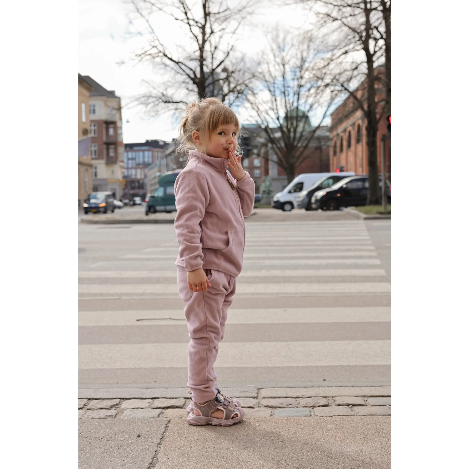 Mikk-Line Mauve Shadows Sandal Med Mesh - Image 2