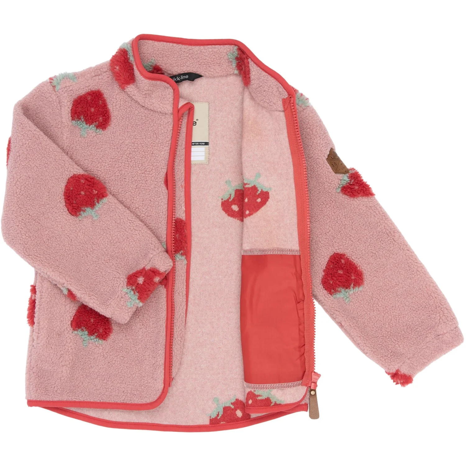 Mikk-Line Strawberry AOP Teddy Jakke 3D - Image 7