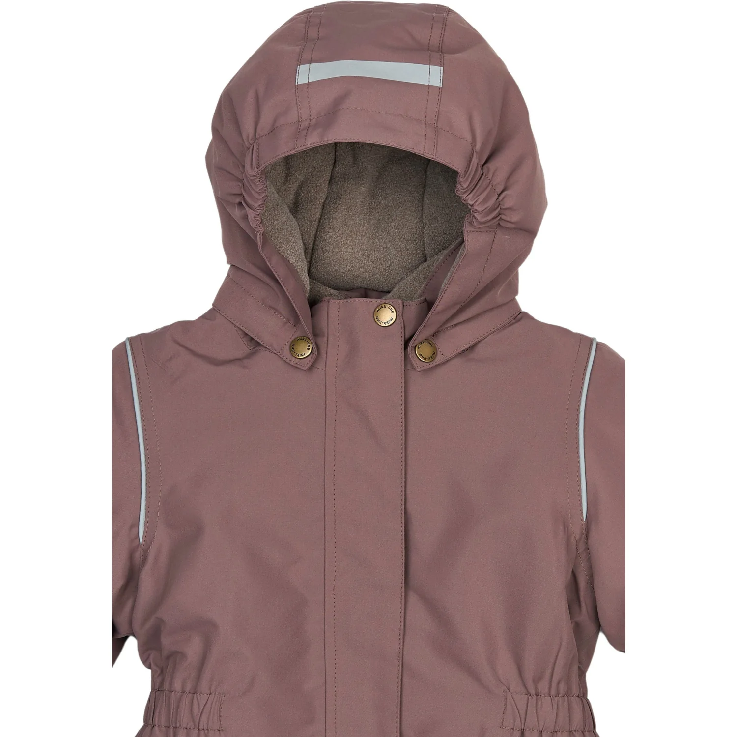 Mikk-Line Twilight Mauve Winter Jakke Waist Solid - Image 2