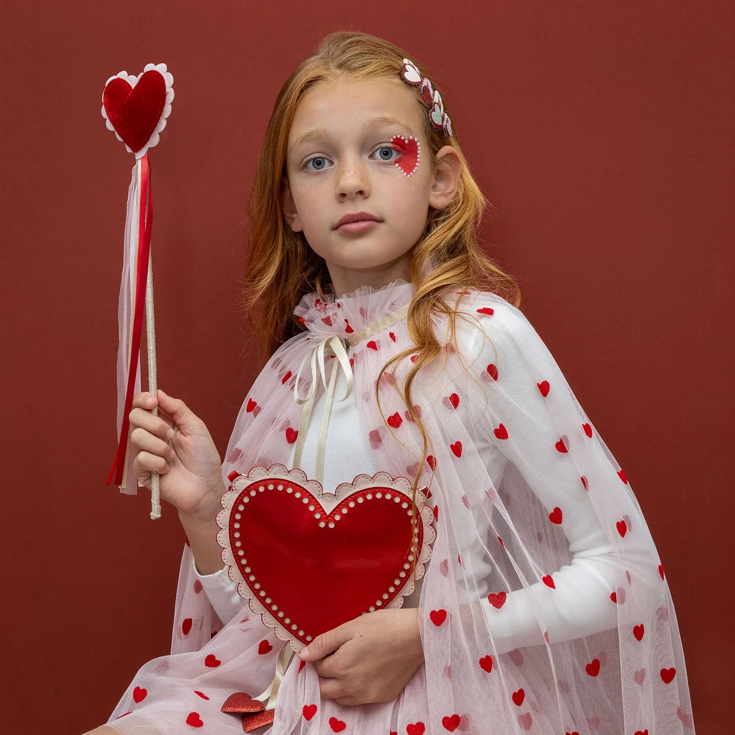 Mimi & Lula Taske Med Rem - Scalloped Heart Valentines - Image 4