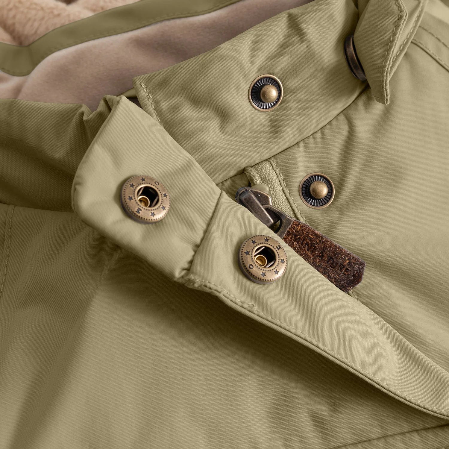 Mini A ture Aloe Green Matwang Fleece Lined Winter Jacket. GRS - Image 4