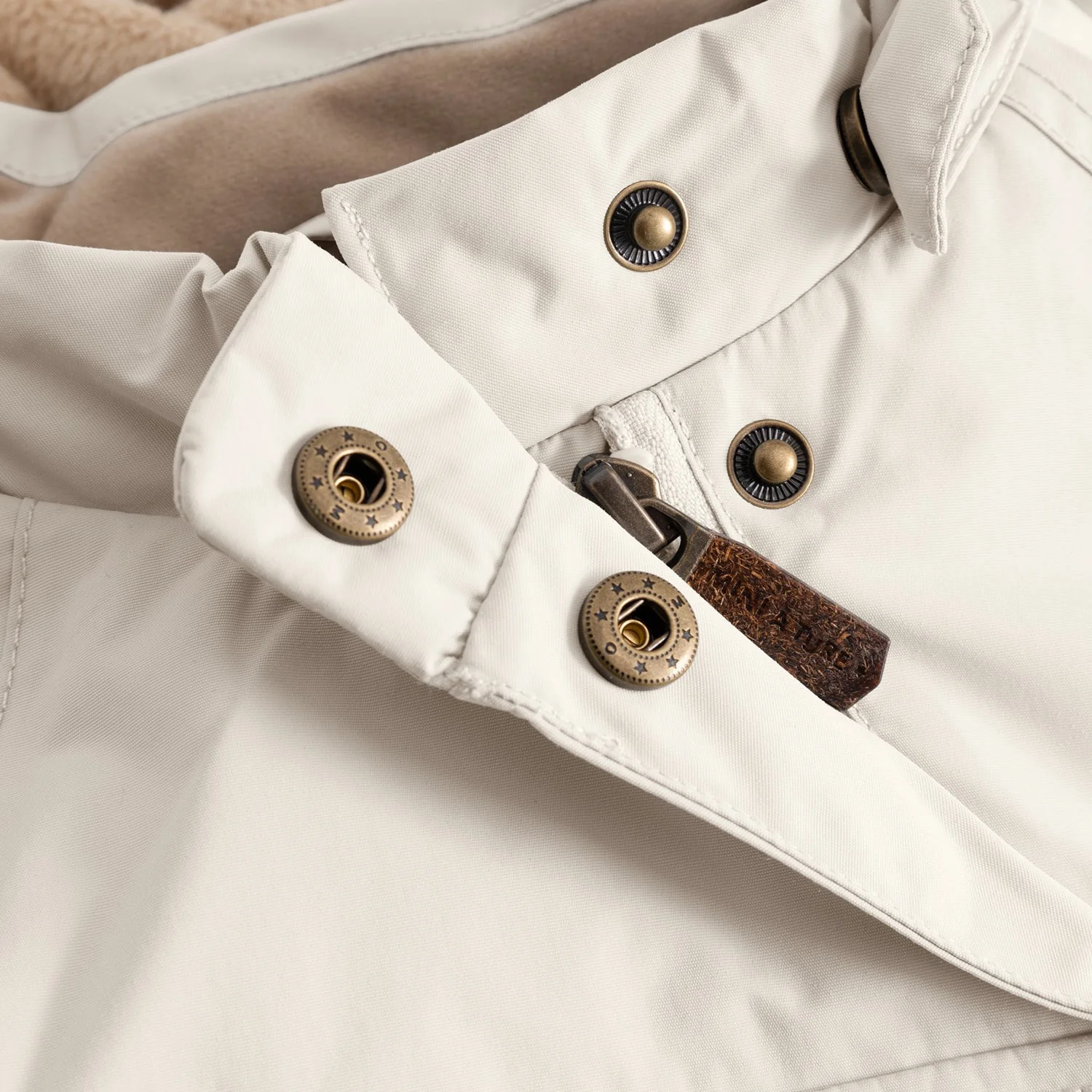 Mini A ture Angora Cream Matwang Fleece Lined Winter Jacket. GRS - Image 3