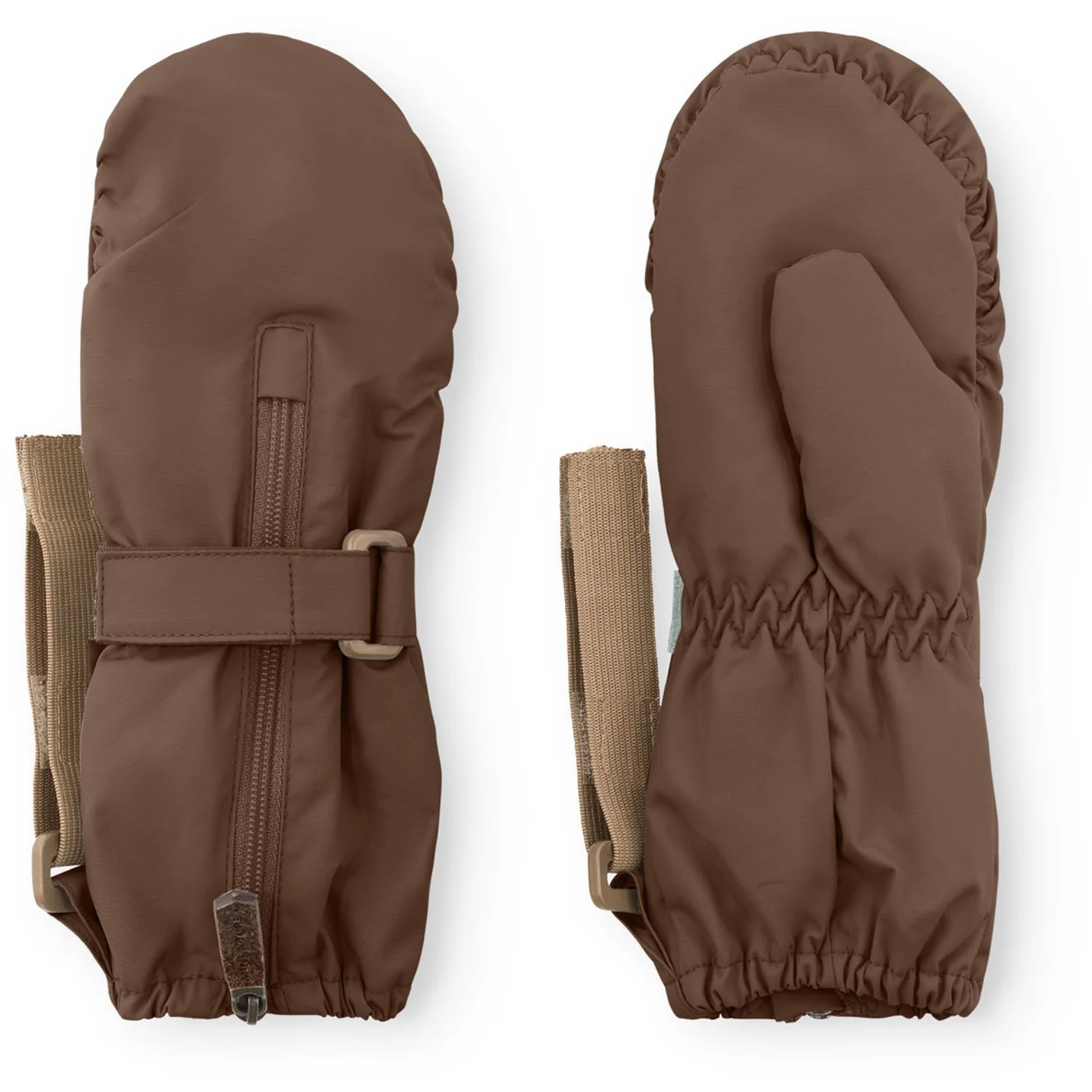 Mini A ture Chestnut Brown Matcesar Fleece Lined Vanter