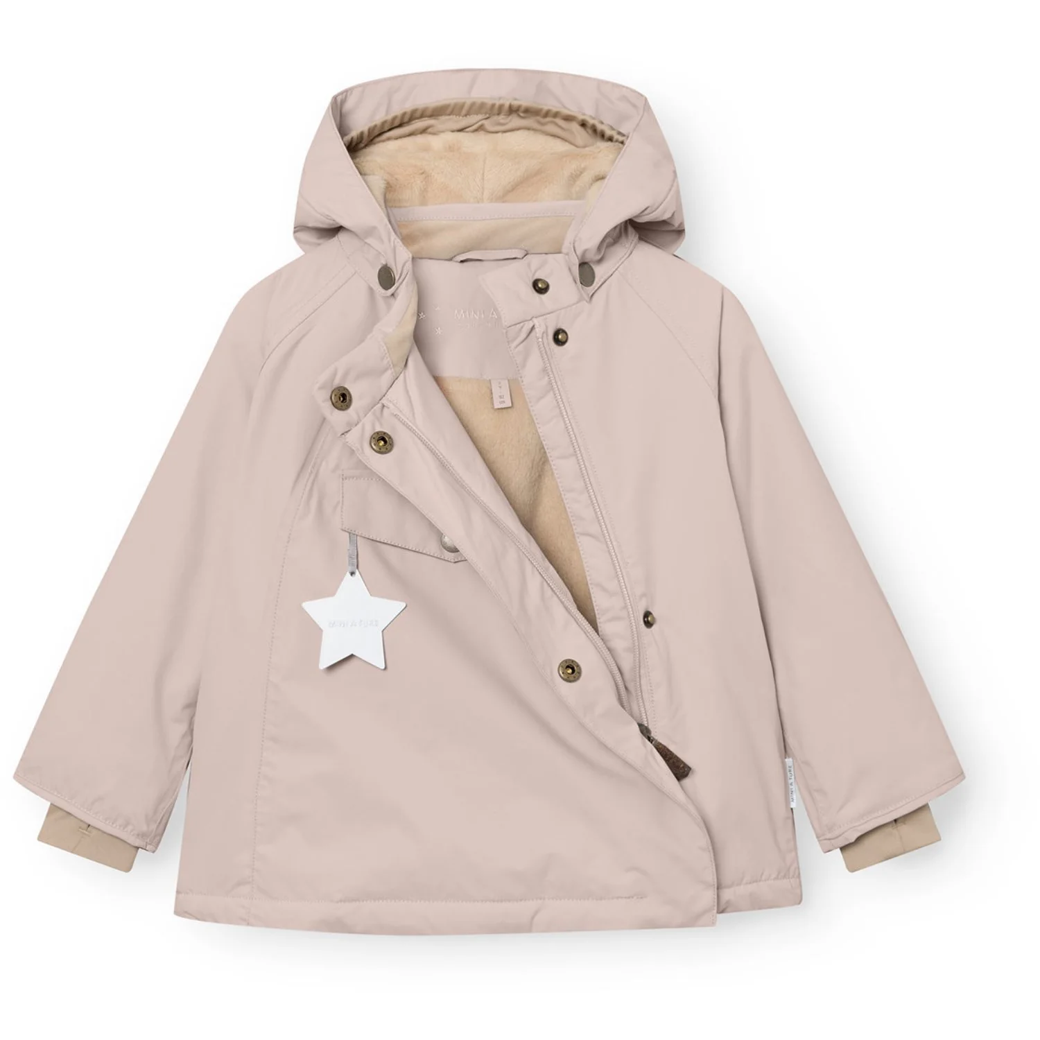 Mini A ture Cloudy Rose Matwang Fleece Lined Winter Jacket. GRS - Image 6
