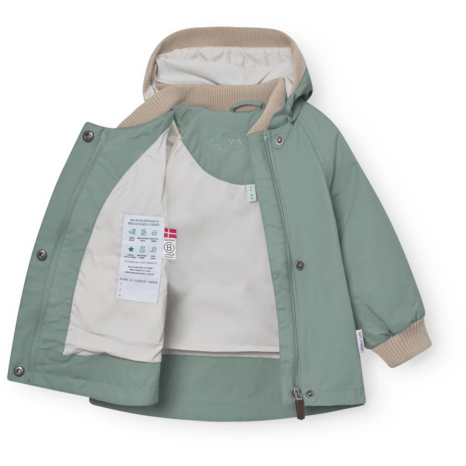 Mini A ture Granite Green Matwai Jacket. Grs - Image 2