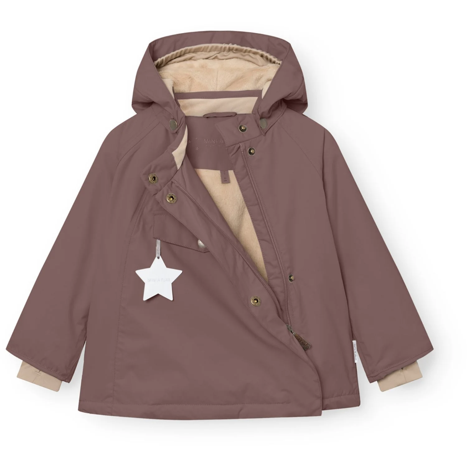 Mini A ture Peppercorn Plum Matwang Fleece Lined Winter Jacket. GRS - Image 6