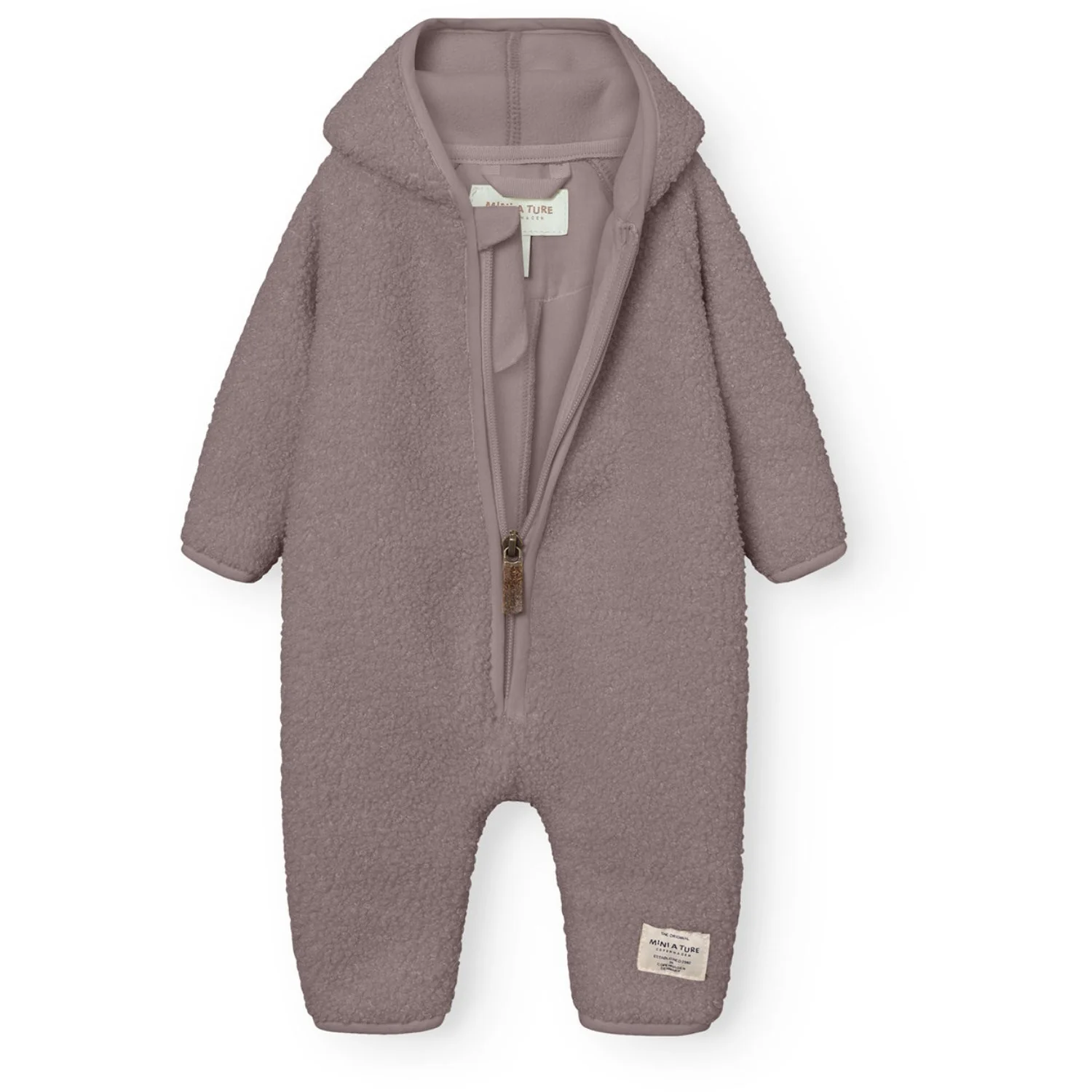 Mini A ture Zinc Purple Matadel Teddyfleece Jumpsuit. GRS - Image 4