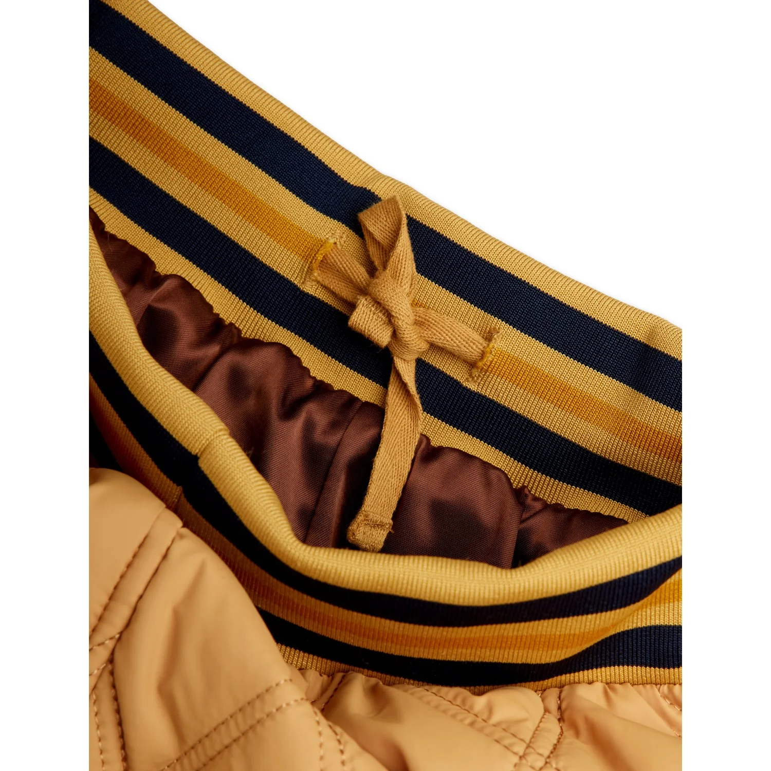 Mini Rodini Beige Ritzratz Patch Quiltet Outerwear Trousers - Image 2
