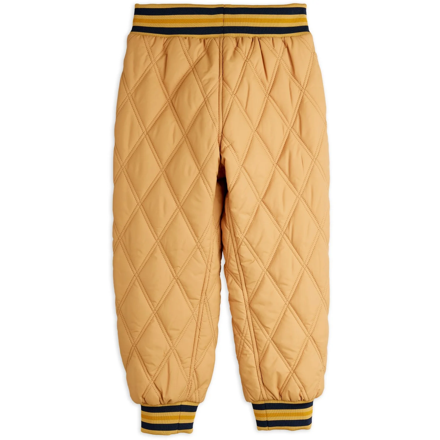 Mini Rodini Beige Ritzratz Patch Quiltet Outerwear Trousers - Image 4