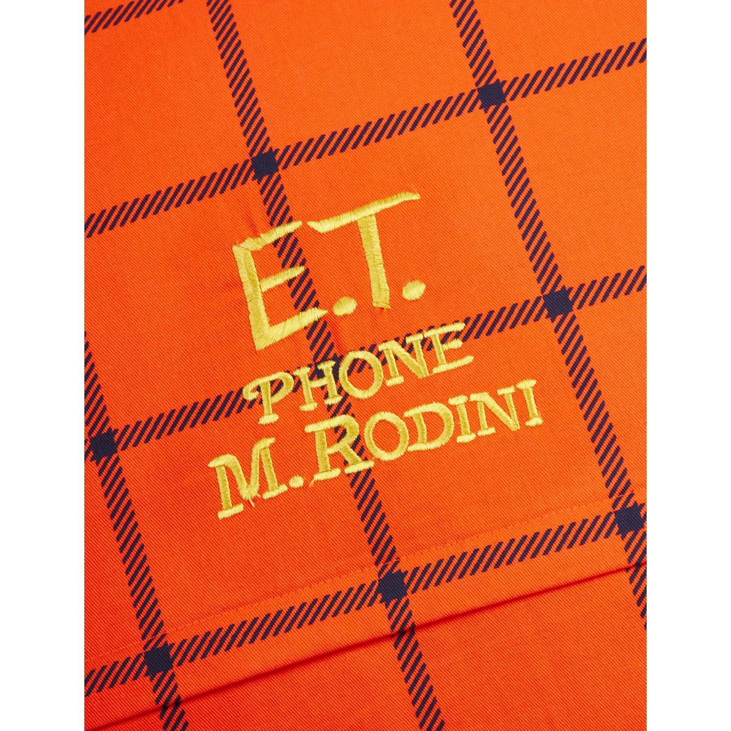Mini Rodini Blue E.T. AOP Vatteret Quiltet Pillowcase - Image 2