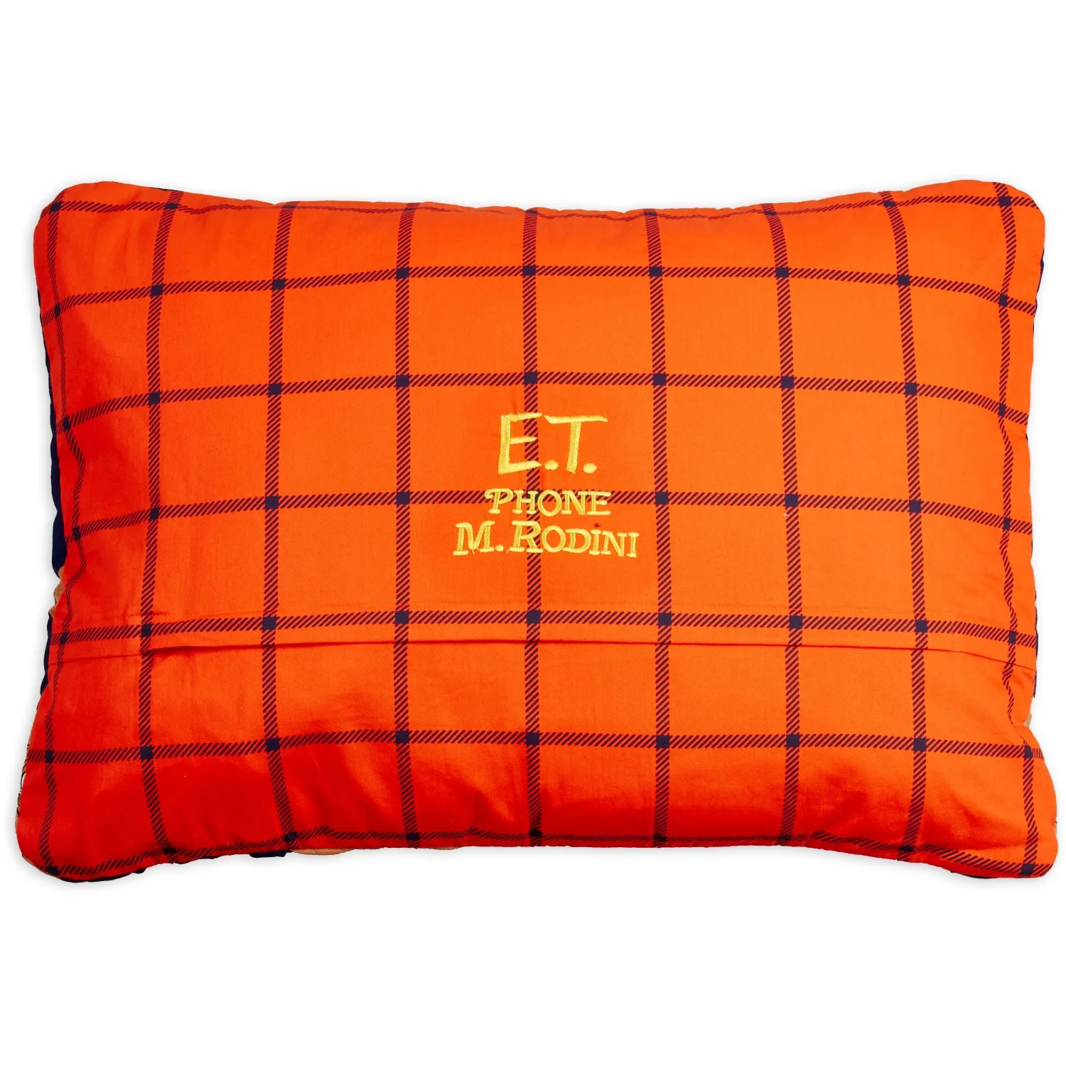 Mini Rodini Blue E.T. AOP Vatteret Quiltet Pillowcase - Image 3