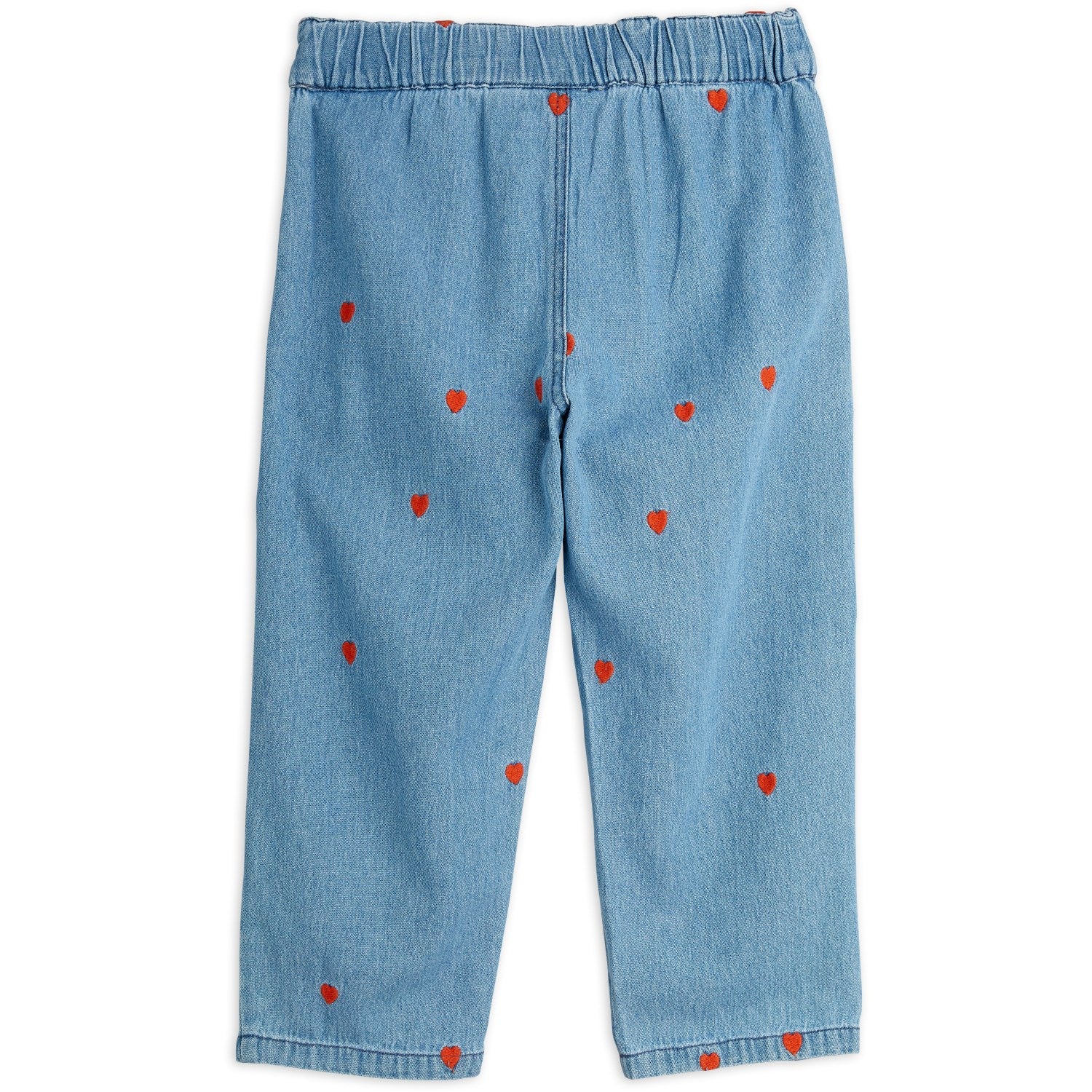Mini Rodini Blue Mini Hearts Aoe Woven Trousers - Image 6