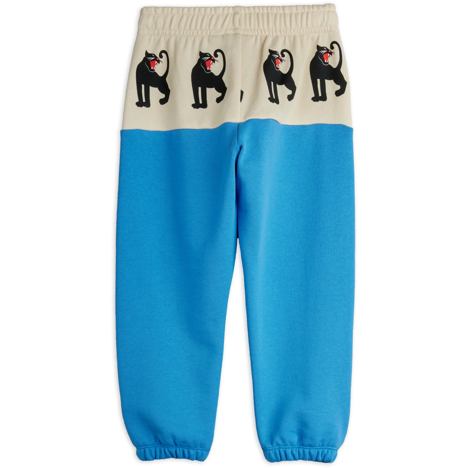 Mini Rodini Blue Panther Panel Sweatpants - Image 5